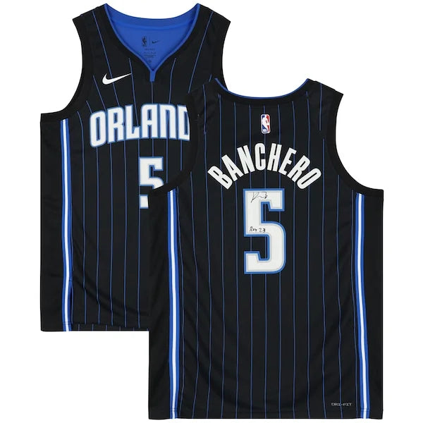 2022-2023 Paolo Banchero Signed Orlando Magic Jersey | ROY 23 Inscription
