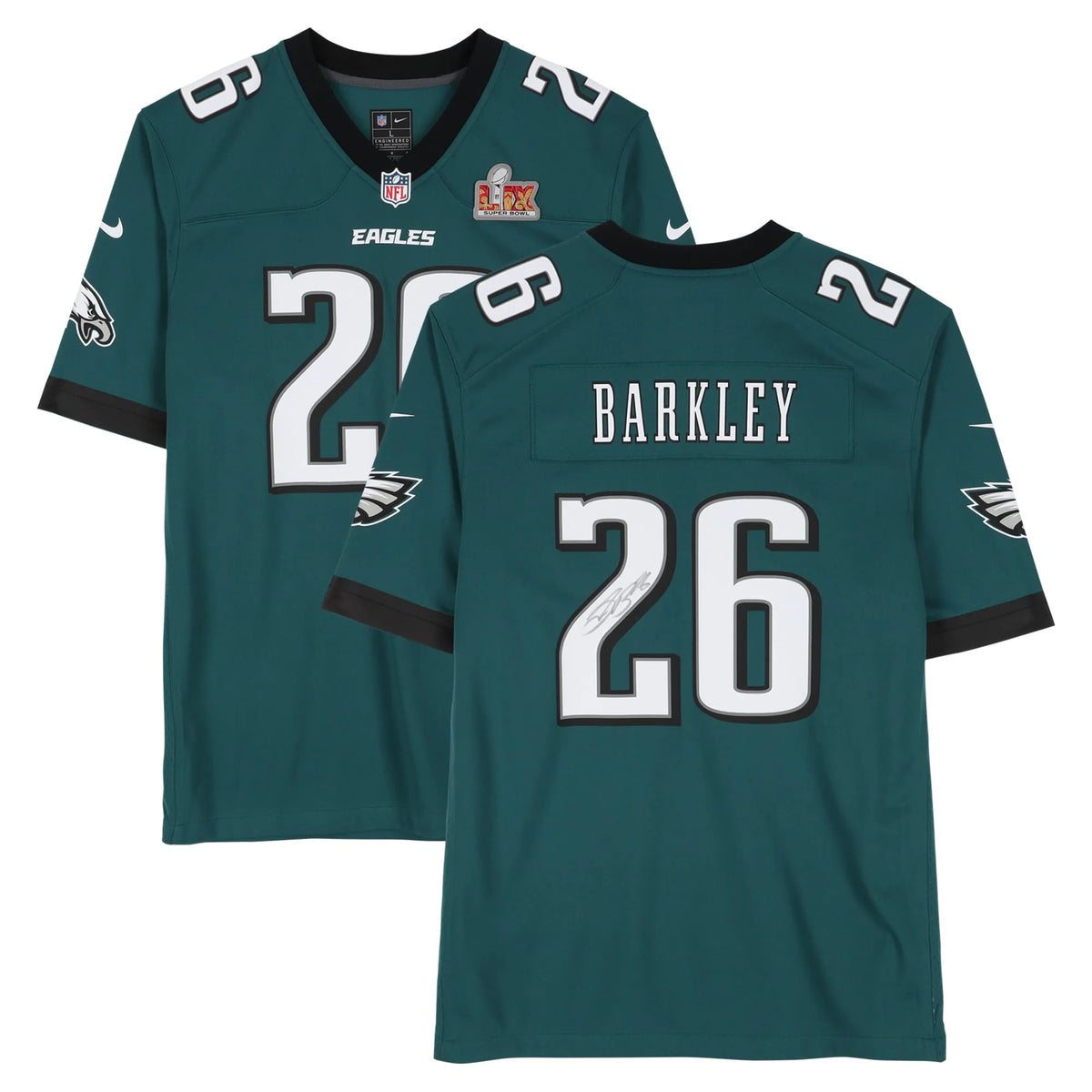 Saquon Barkley Signed Philadelphia Eagles Super Bowl LIX Champions | WJRSYBA0264
