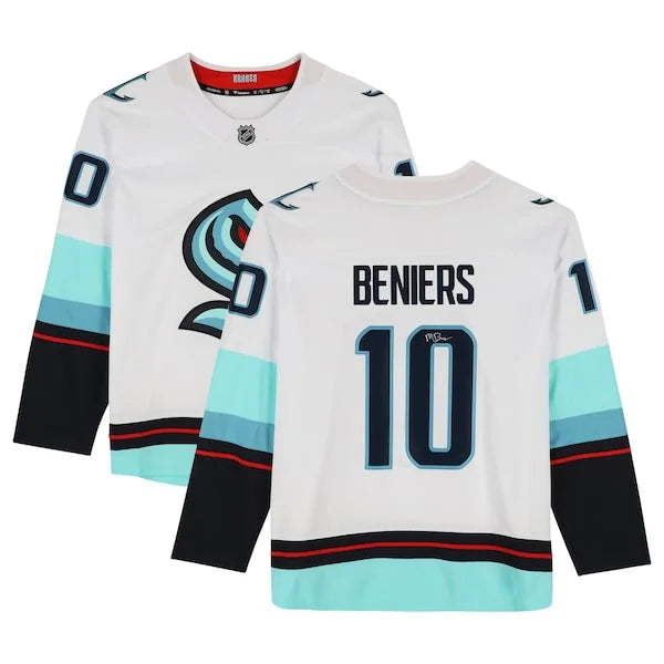 Matty Beniers Signed Seattle Kraken Jersey | White Breakaway