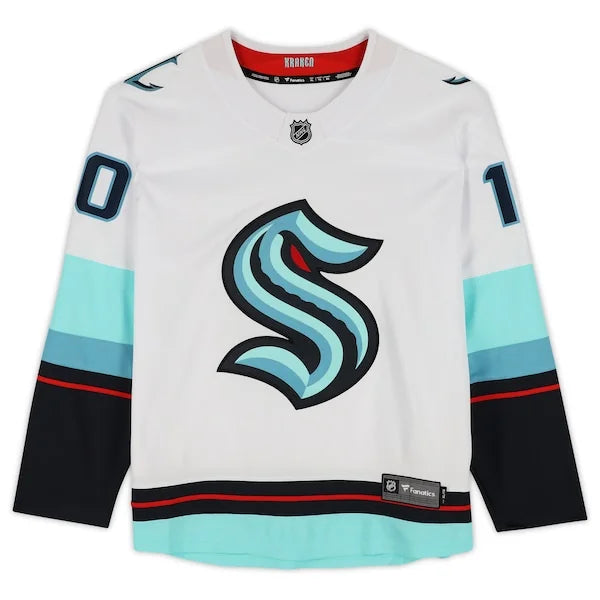 Matty Beniers Signed Seattle Kraken Jersey | White Breakaway