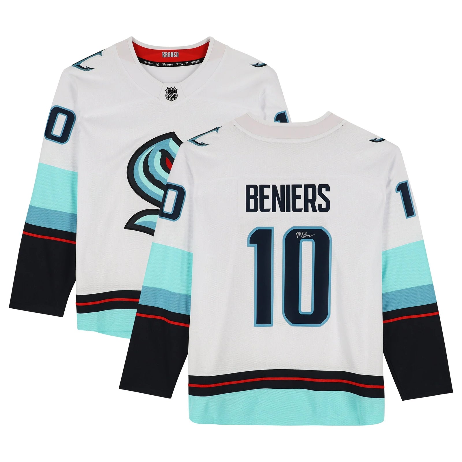 Matty Beniers Signed Seattle Kraken Jersey | White Breakaway