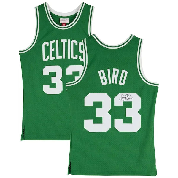Larry Bird Signed Boston Celtics Mitchell & Ness Jersey | Authenticated
