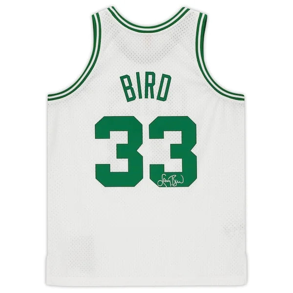 Larry Bird Signed Boston Celtics White Jersey | Mitchell & Ness Swingman