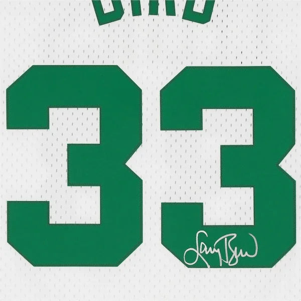 Larry Bird Signed Boston Celtics White Jersey | Mitchell & Ness Swingman