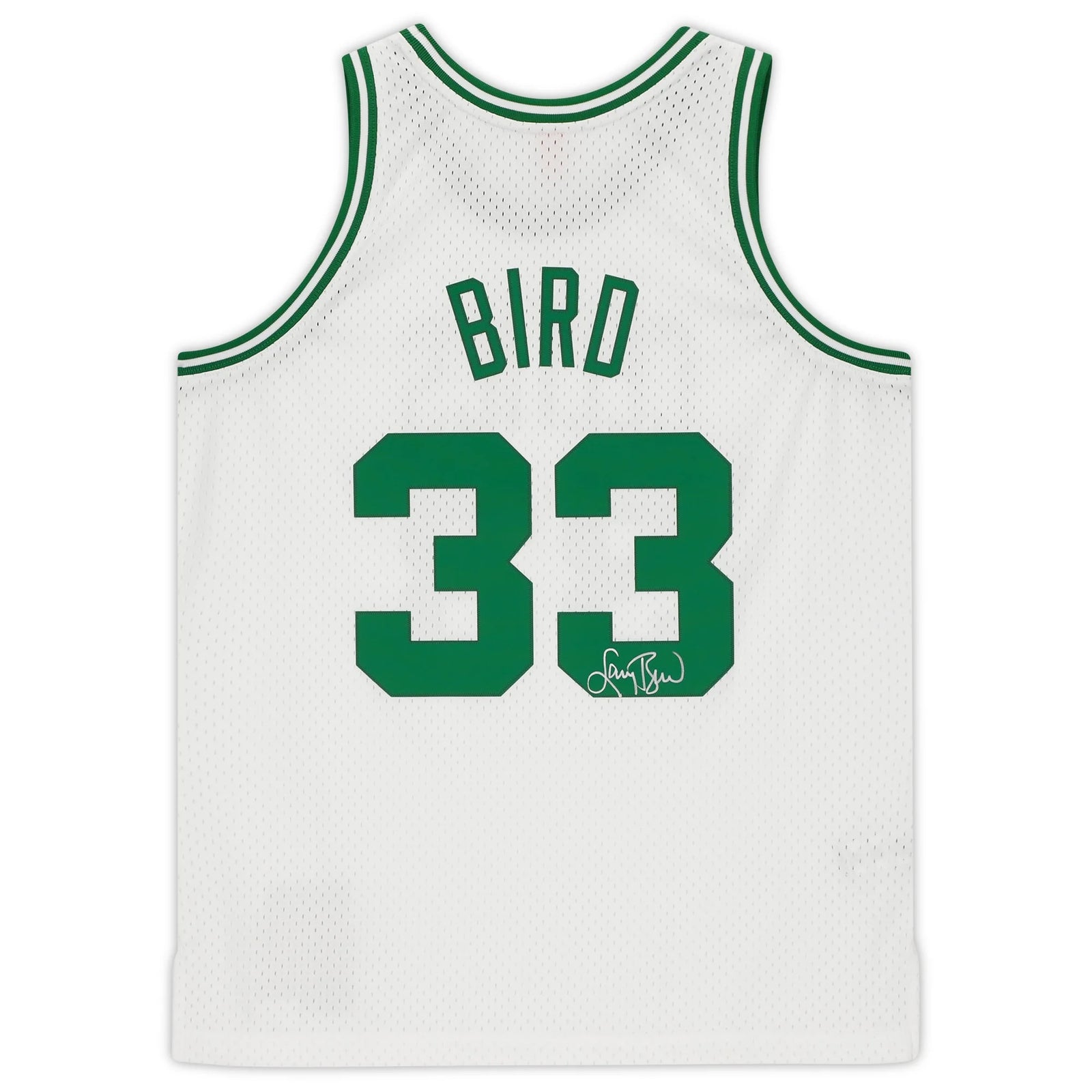 Larry Bird Signed Boston Celtics White Jersey | Mitchell & Ness Swingman