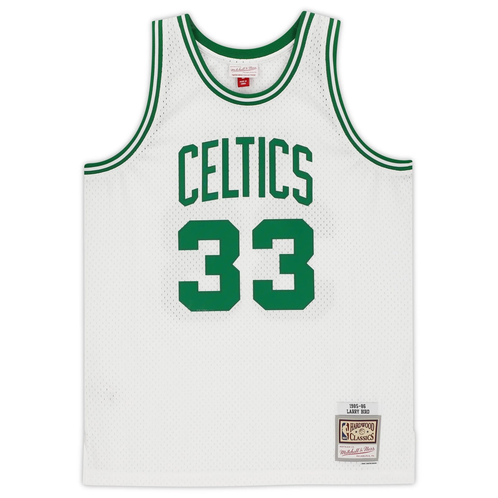 Larry Bird Signed Boston Celtics White Jersey | Mitchell & Ness Swingman