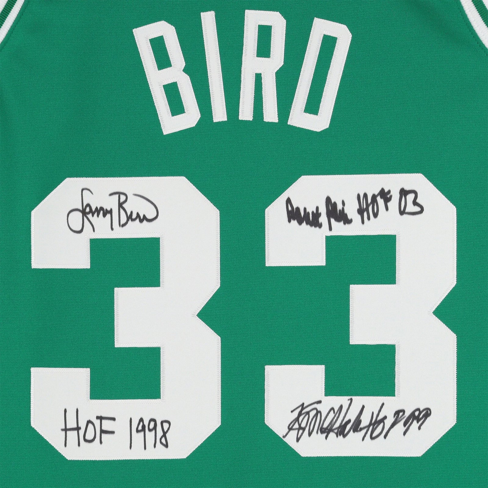 Larry Bird, Robert Parish & Kevin McHale Signed Celtics 1985 Jersey | Authenticated