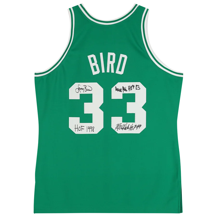 Larry Bird, Robert Parish & Kevin McHale Signed Celtics 1985 Jersey | Authenticated