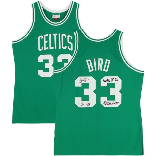 Larry Bird, Robert Parish & Kevin McHale Signed Celtics 1985 Jersey | Authenticated