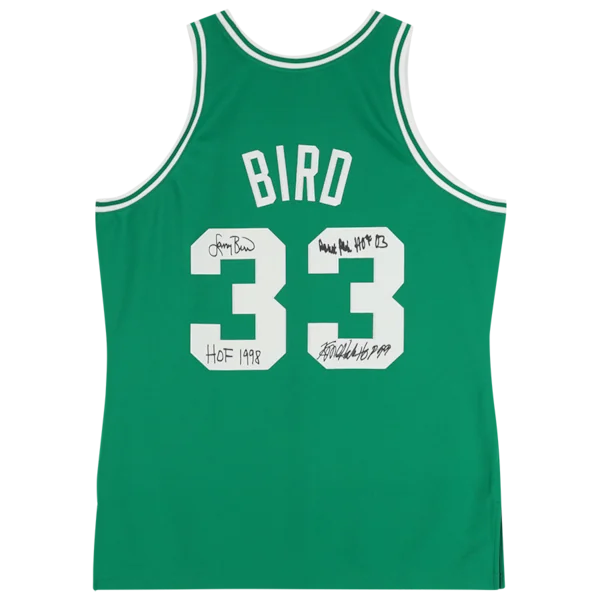 Larry Bird, Robert Parish & Kevin McHale Signed Celtics 1985 Jersey | Authenticated