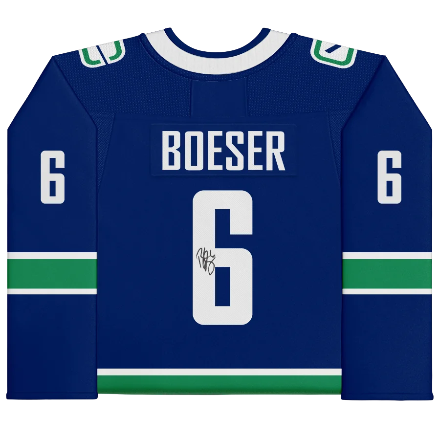 Brock Boeser Signed Vancouver Canucks Blue Jersey | Authenticated