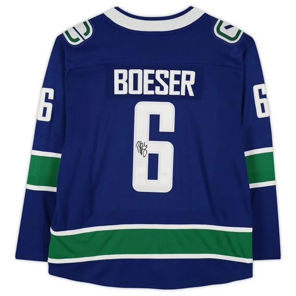 Brock Boeser Signed Vancouver Canucks Blue Jersey | Authenticated