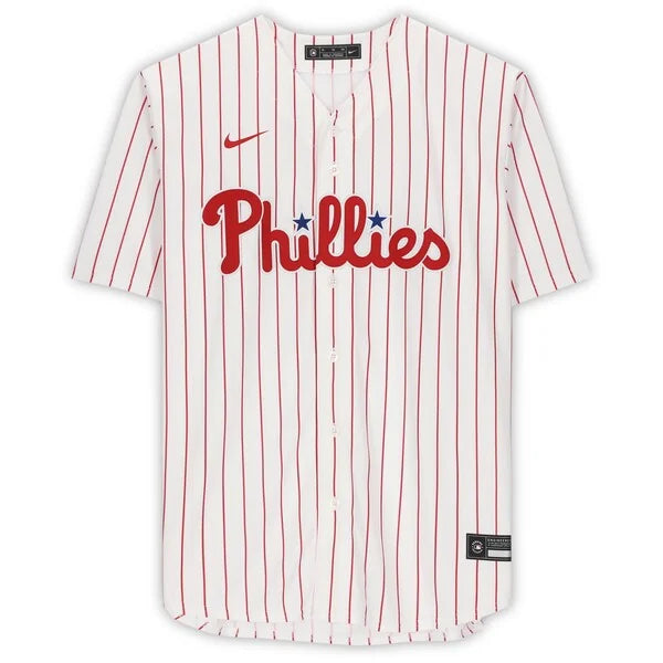 Alec Bohm Signed Philadelphia Phillies White Jersey | Authenticated
