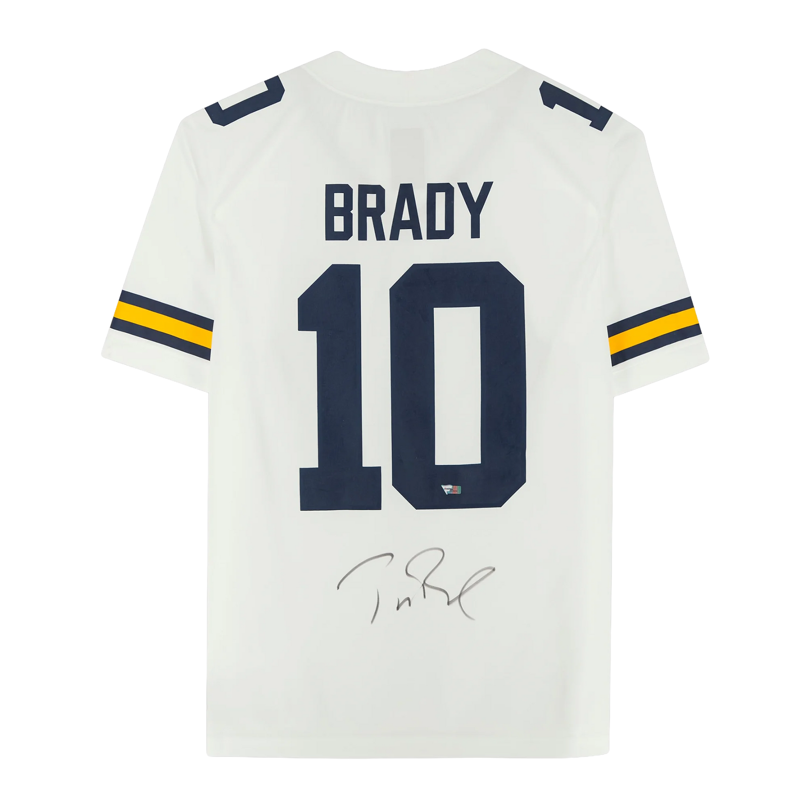 Tom Brady Signed Michigan Wolverines Nike Jersey | White