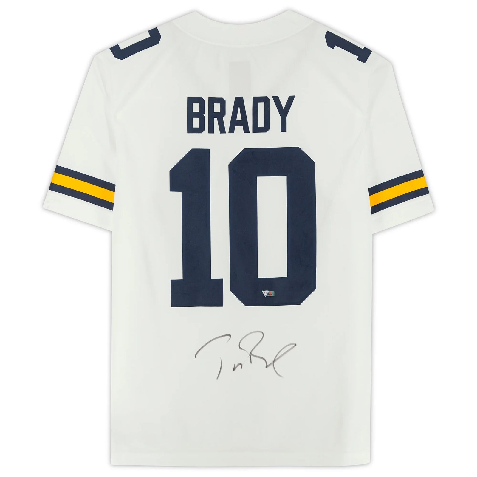 Tom Brady Signed Michigan Wolverines Nike Jersey | White