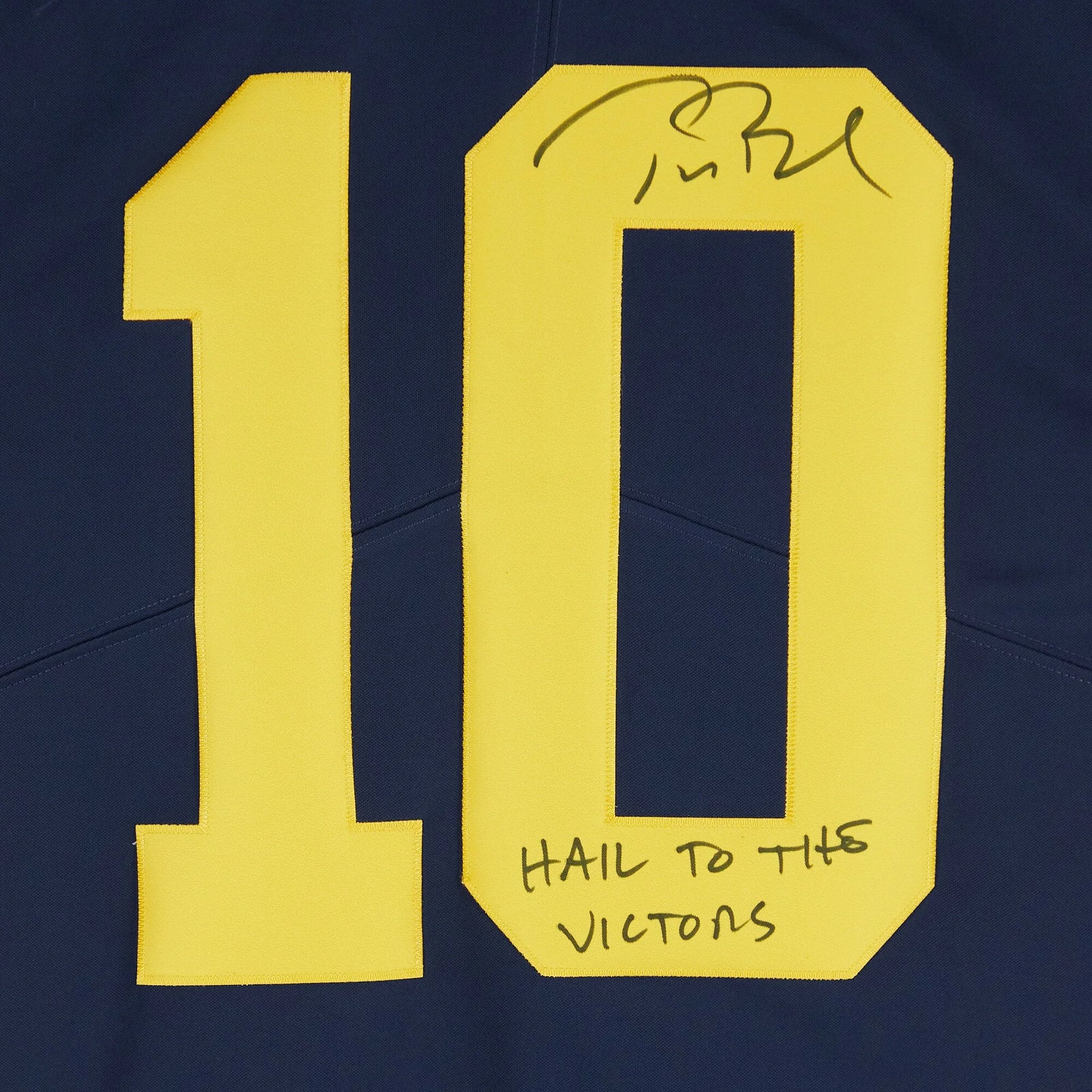 Tom Brady Signed Michigan Wolverines Jersey | Hail to the Victors Inscription