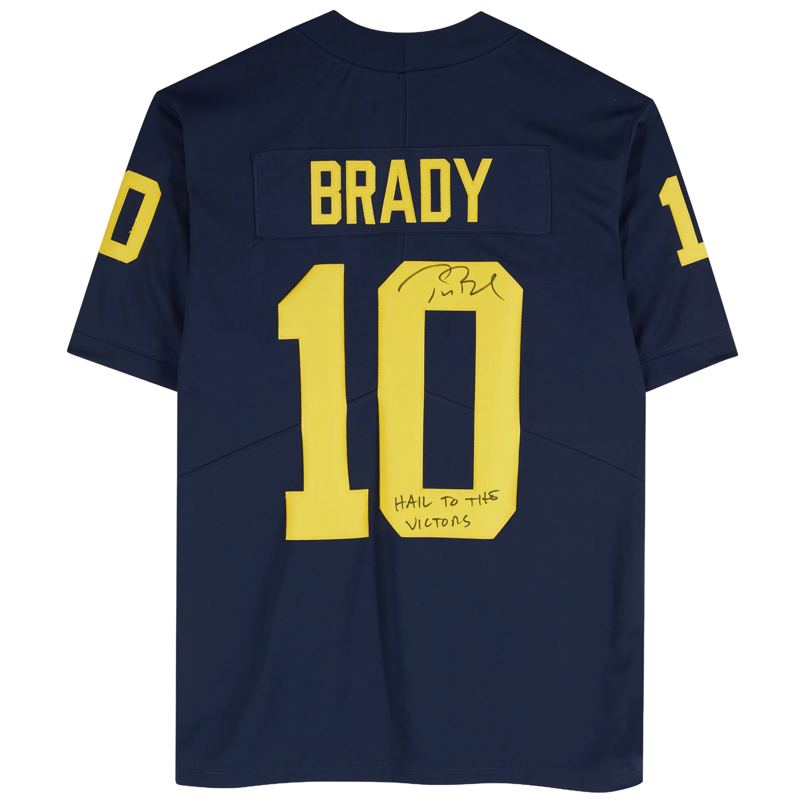 Tom Brady Signed Michigan Wolverines Jersey | Hail to the Victors Inscription