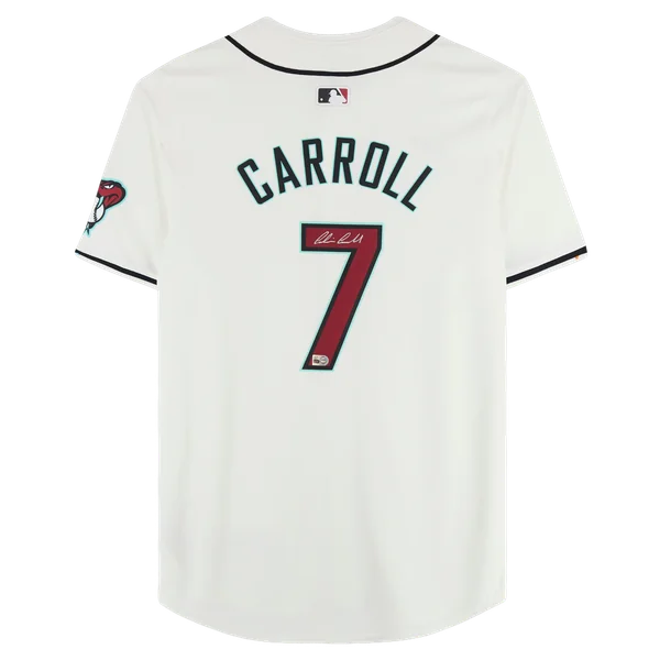 Corbin Carroll Signed Arizona Diamondbacks White Nike Jersey | MLB | WJRSYCA0233