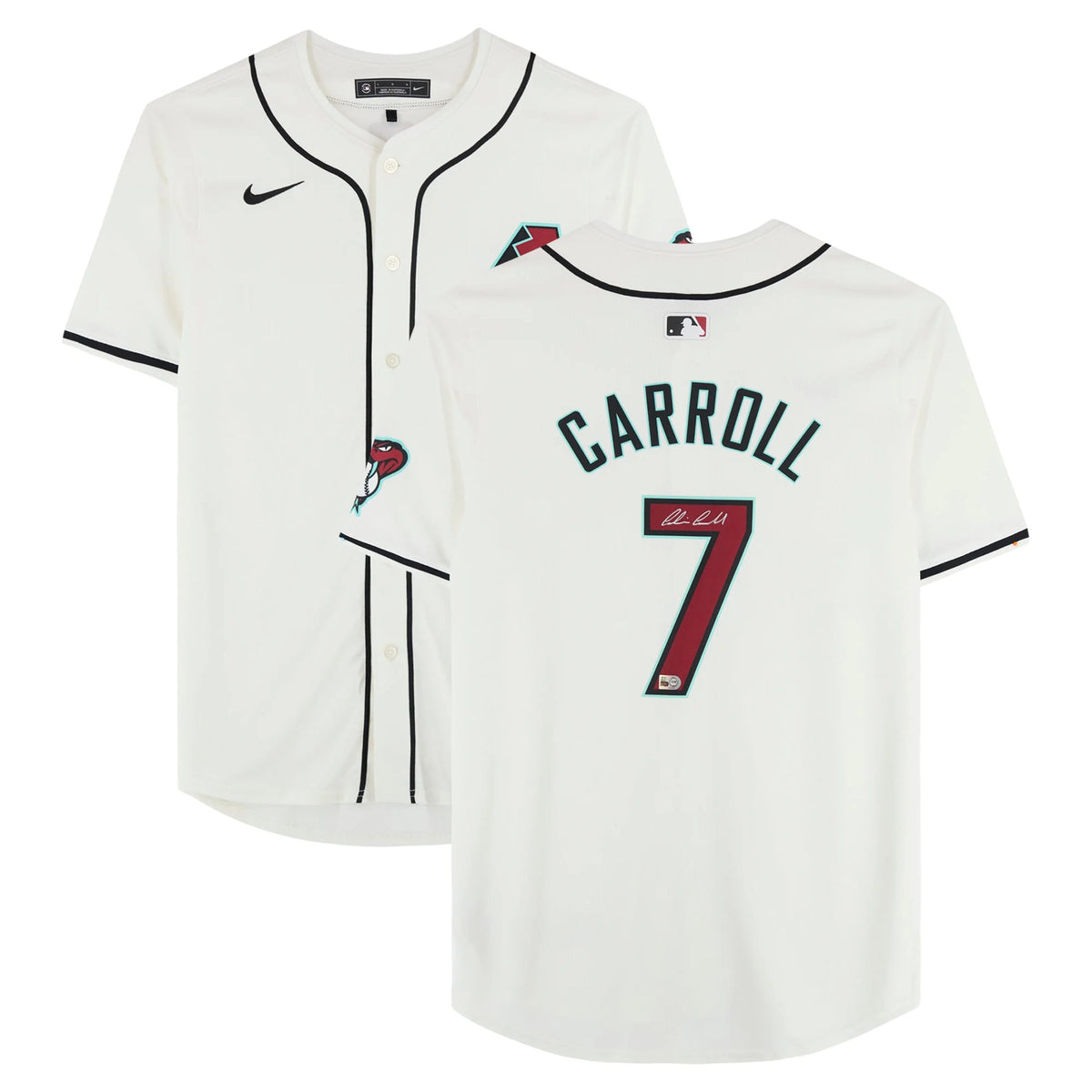 Corbin Carroll Signed Arizona Diamondbacks White Nike Jersey | MLB | WJRSYCA0233