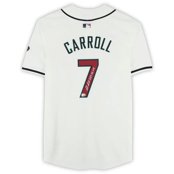 Corbin Carroll Signed Diamondbacks Jersey | 2023 NL ROY Inscription | WJRSYCA0234
