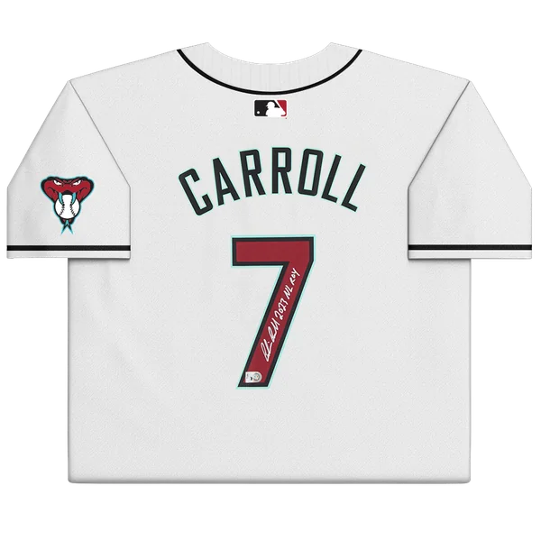 Corbin Carroll Signed Diamondbacks Jersey | 2023 NL ROY Inscription | WJRSYCA0234