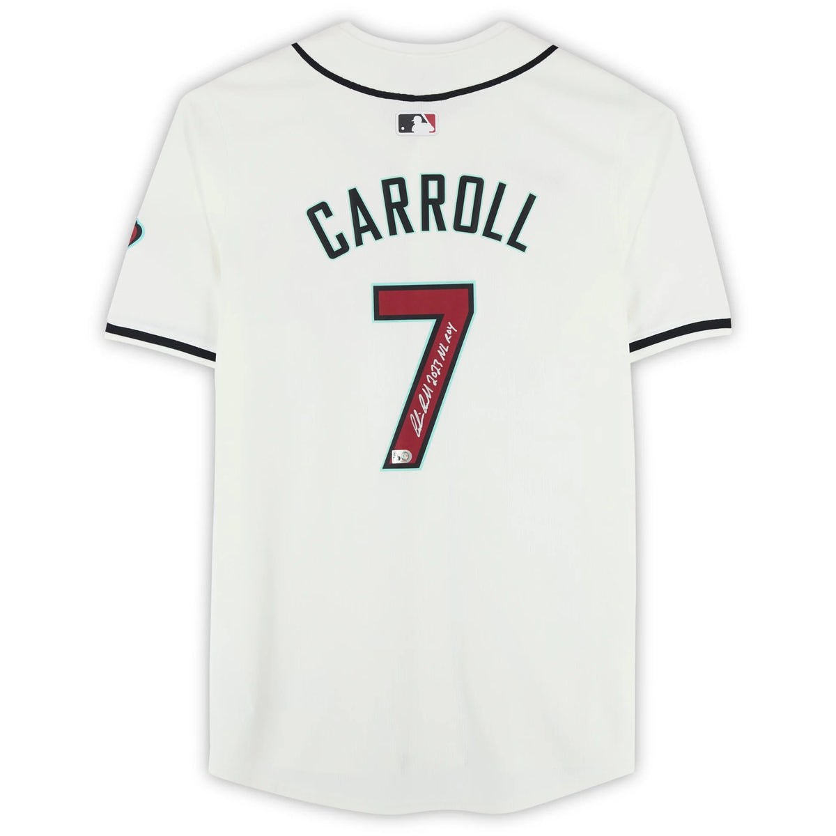 Corbin Carroll Signed Diamondbacks Jersey | 2023 NL ROY Inscription | WJRSYCA0234