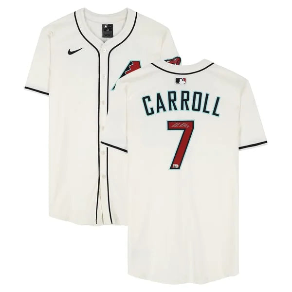 Corbin Carroll Signed Arizona Diamondbacks White Nike Elite Jersey | MLB | WJRSYCA1020