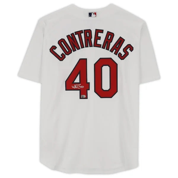 Willson Contreras Signed St. Louis Cardinals Jersey | White Nike Replica