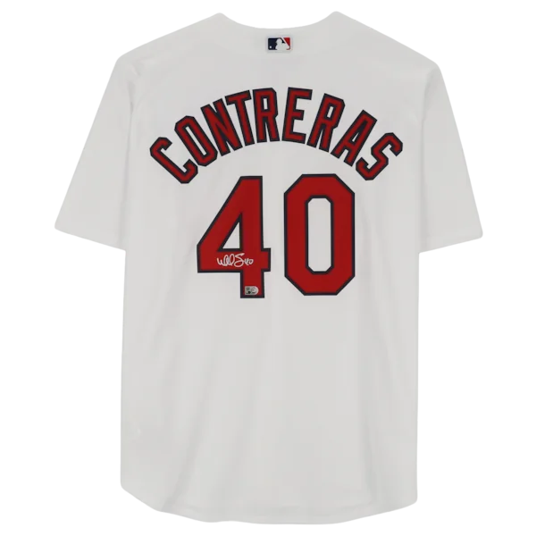 Willson Contreras Signed St. Louis Cardinals Jersey | White Nike Replica