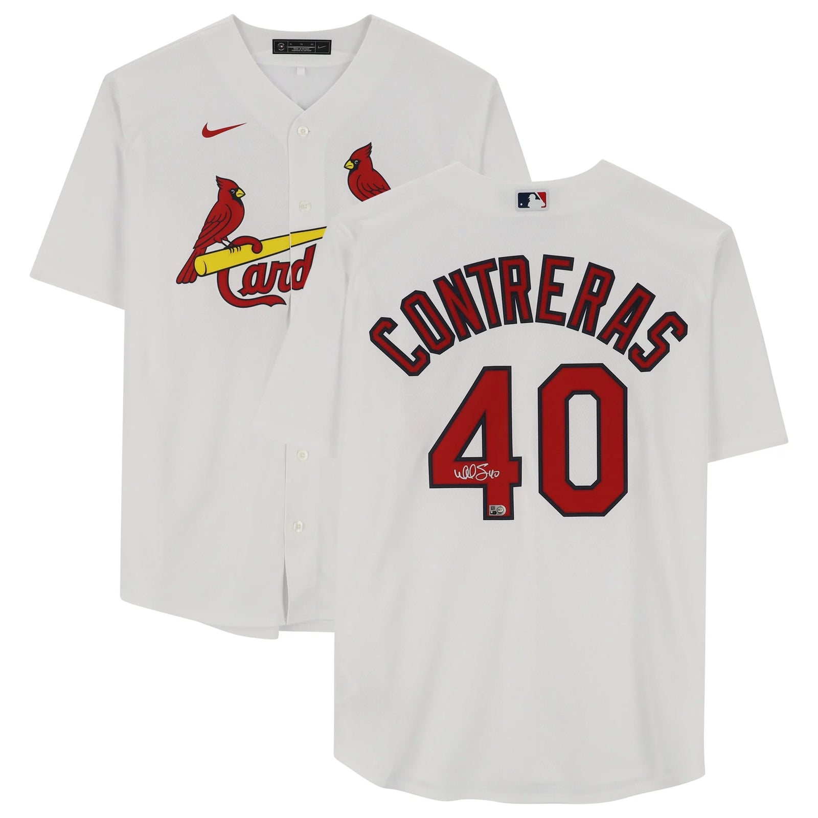 Willson Contreras Signed St. Louis Cardinals Jersey | White Nike Replica