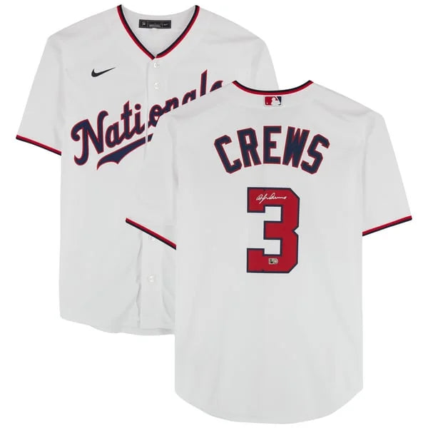 Dylan Crews Signed Washington Nationals Nike Jersey | MLB Authenticated | WJRSYCR0040