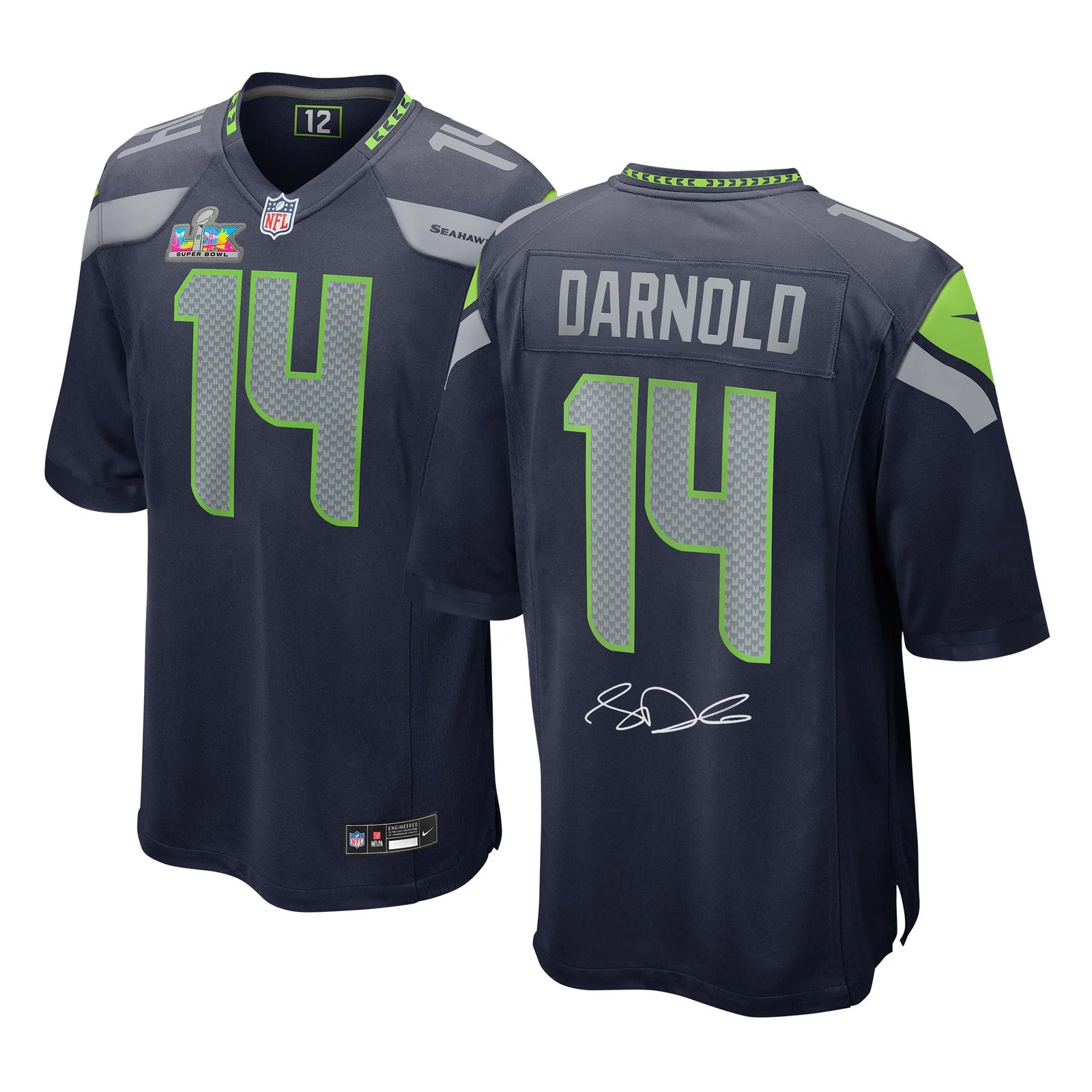 Sam Darnold Signed Seattle Seahawks Super Bowl LX Nike Jersey | Authenticated