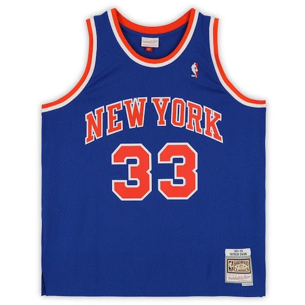 Patrick Ewing Signed New York Knicks Jersey | Mitchell & Ness 1991 Swingman