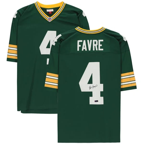 Brett Favre Signed Green Bay Packers Jersey | Mitchell & Ness Replica | WJRSYFA0031