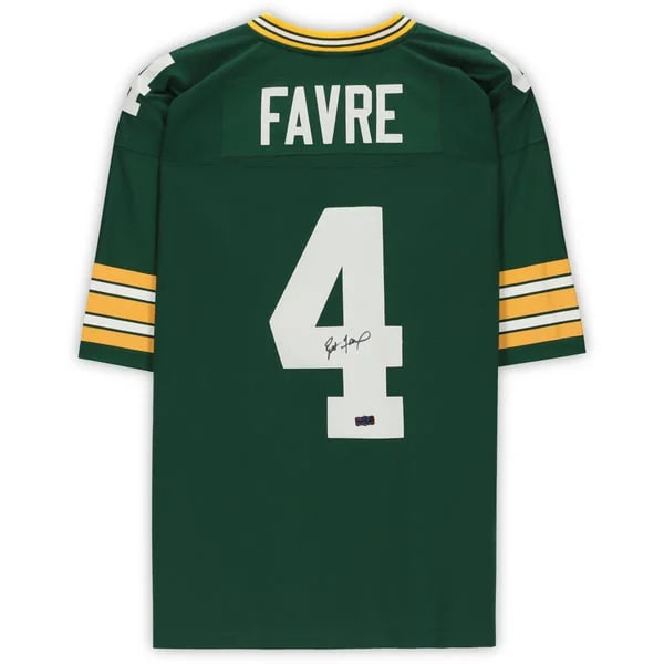 Brett Favre Signed Green Bay Packers Jersey | Mitchell & Ness Replica | WJRSYFA0031