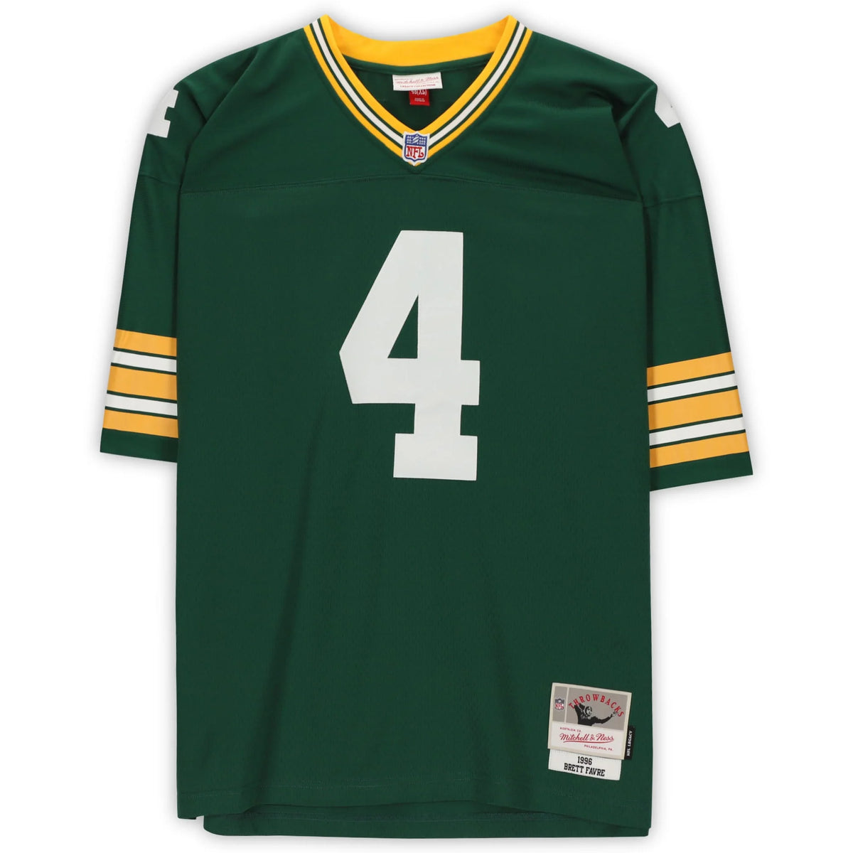 Brett Favre Signed Green Bay Packers Jersey | Mitchell & Ness Replica | WJRSYFA0031
