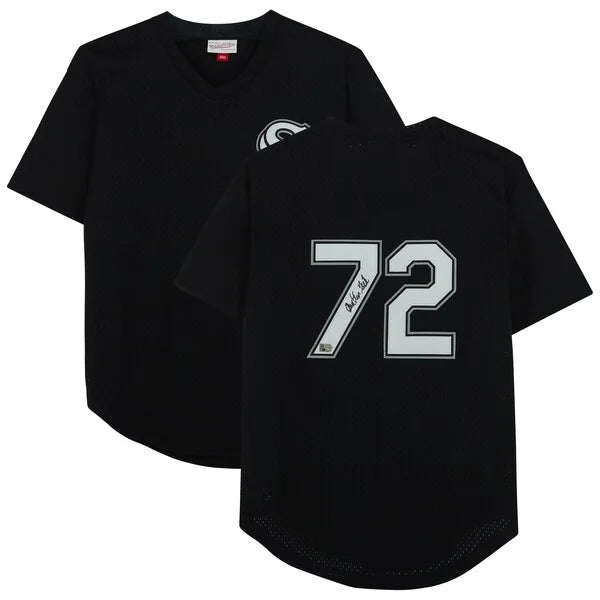 Carlton Fisk Signed Chicago White Sox Jersey | Mitchell & Ness Batting Practice