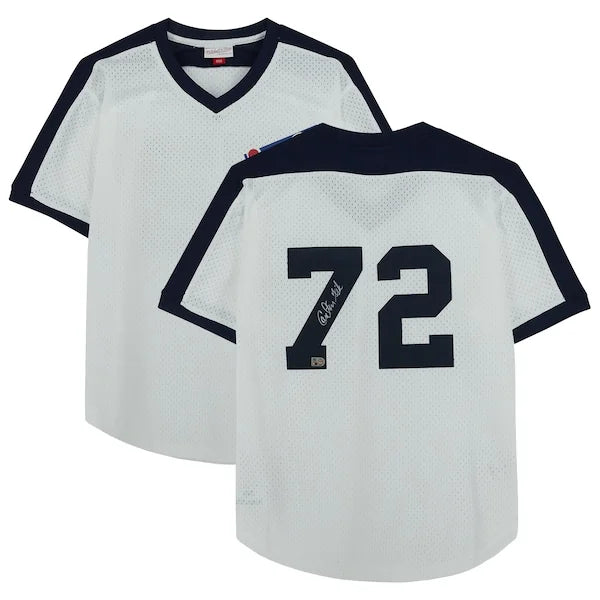 Carlton Fisk Signed Chicago White Sox Batting Practice Jersey | Mitchell & Ness