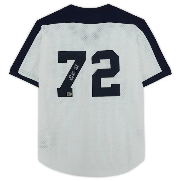 Carlton Fisk Signed Chicago White Sox Batting Practice Jersey | Mitchell & Ness