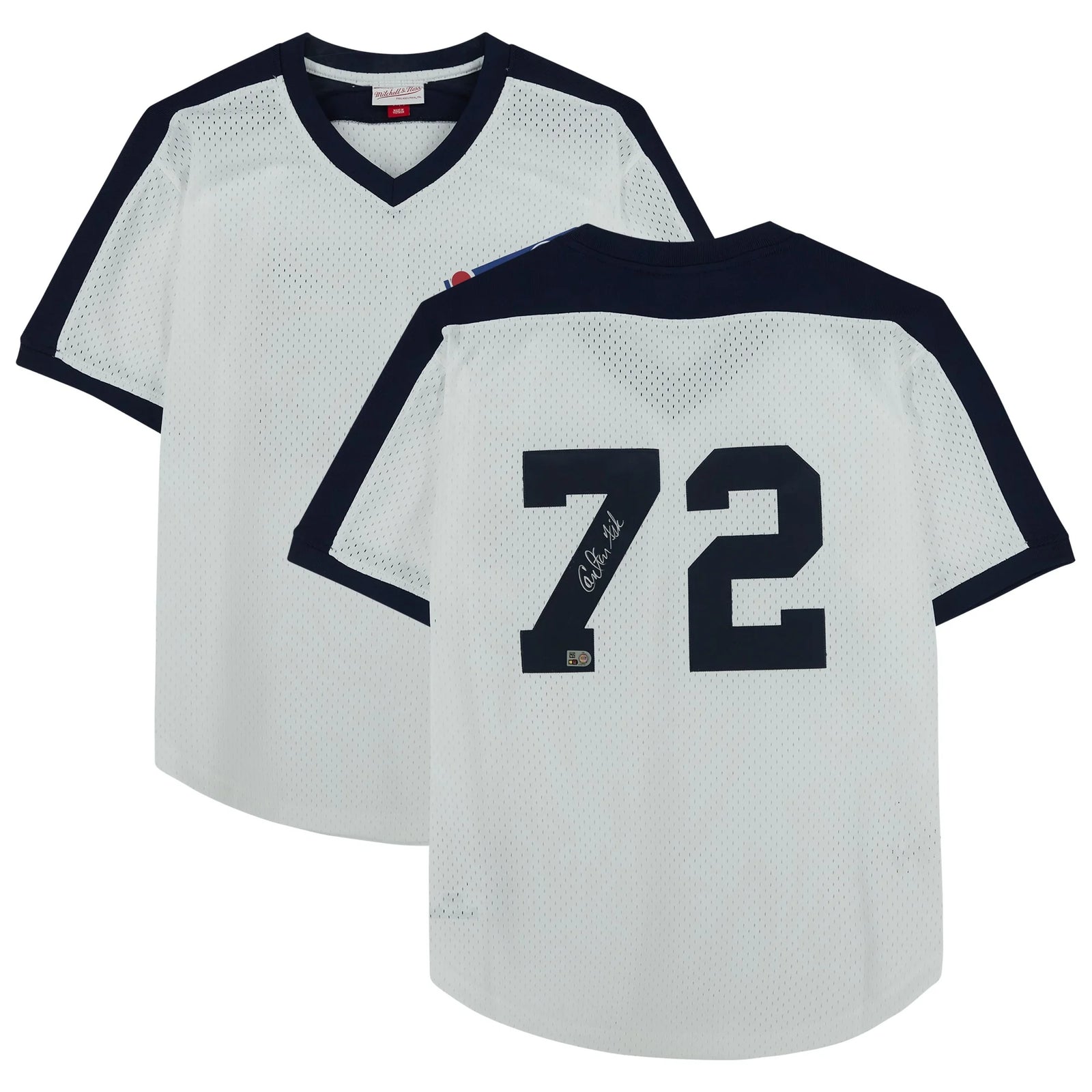 Carlton Fisk Signed Chicago White Sox Batting Practice Jersey | Mitchell & Ness