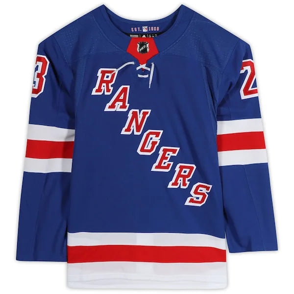 Adam Fox Signed New York Rangers Blue Jersey | Authenticated