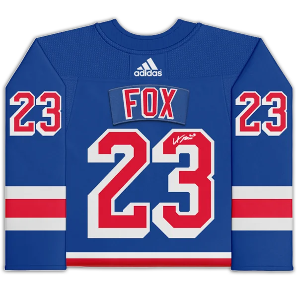 Adam Fox Signed New York Rangers Blue Jersey | Authenticated