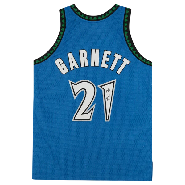 Kevin Garnett Signed Minnesota Timberwolves Jersey | Green Mitchell & Ness
