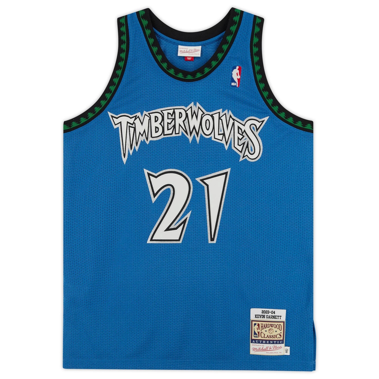 Kevin Garnett Signed Minnesota Timberwolves Jersey | Green Mitchell & Ness