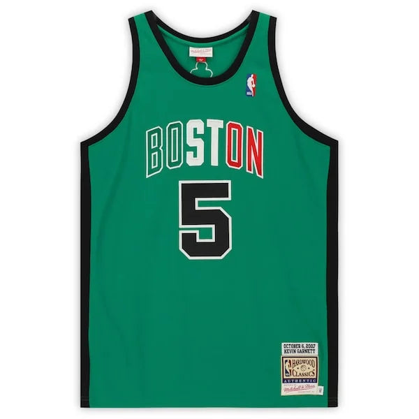 Kevin Garnett Signed Boston Celtics Jersey | Mitchell & Ness