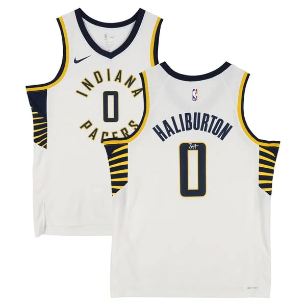 Tyrese Haliburton Signed Indiana Pacers White Nike Association Jersey | Authenticated