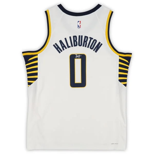 Tyrese Haliburton Signed Indiana Pacers White Nike Association Jersey | Authenticated