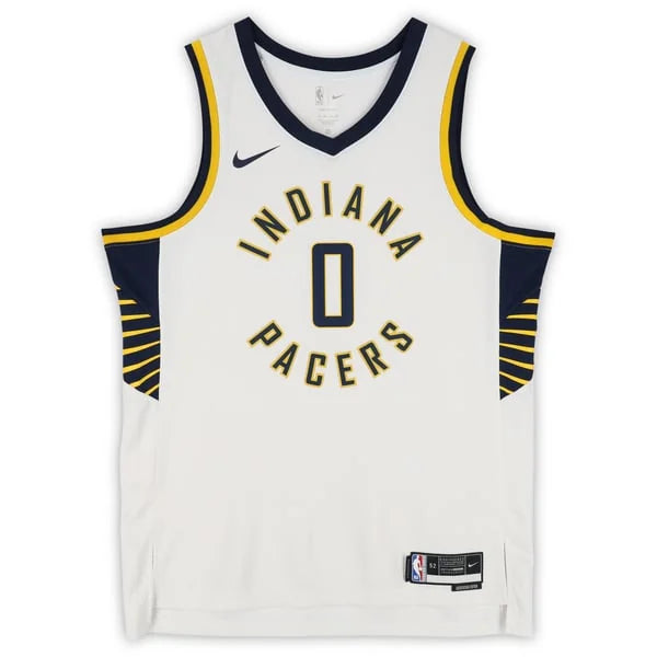 Tyrese Haliburton Signed Indiana Pacers White Nike Association Jersey | Authenticated