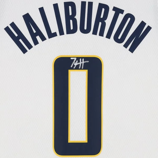 Tyrese Haliburton Signed Indiana Pacers White Nike Association Jersey | Authenticated