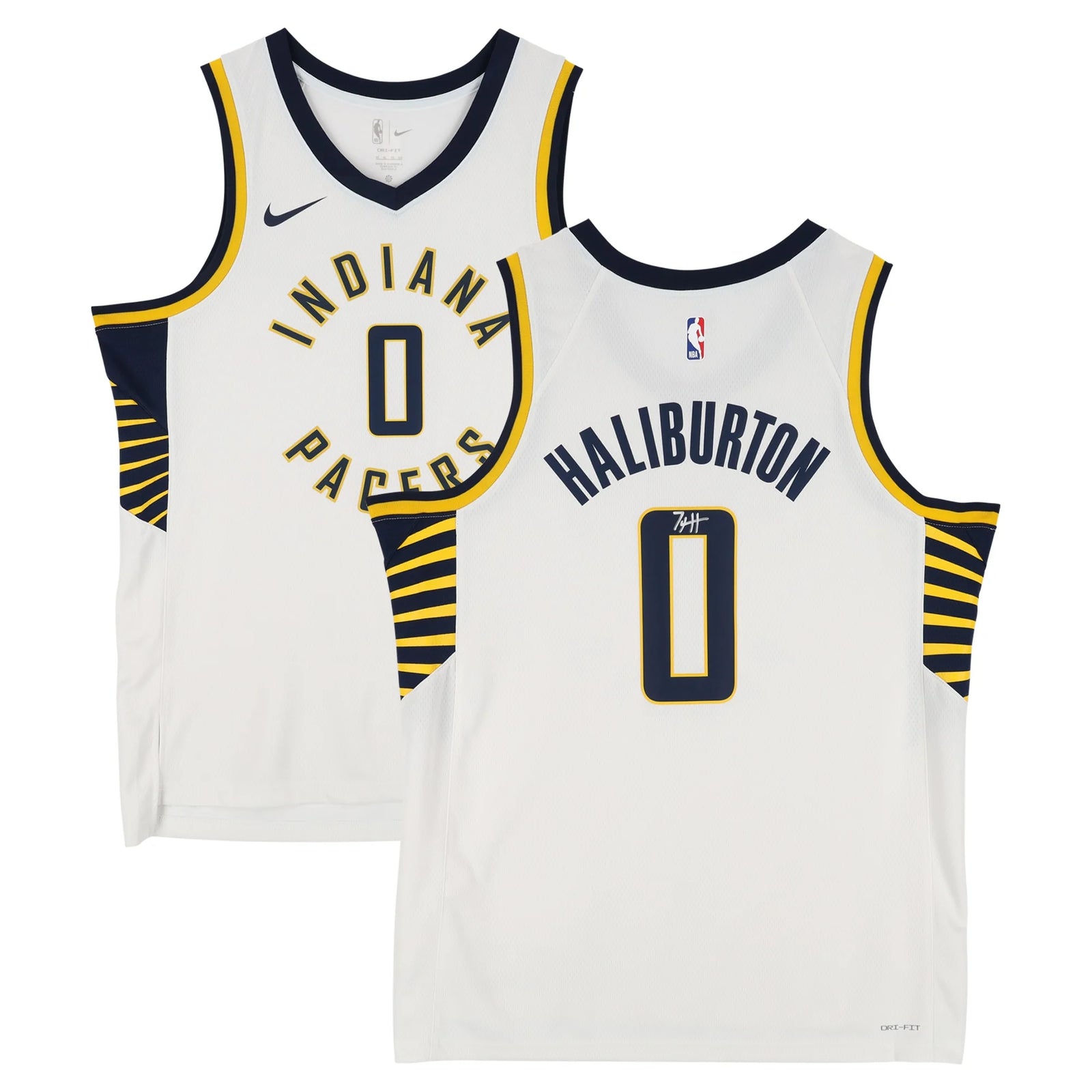 Tyrese Haliburton Signed Indiana Pacers White Nike Association Jersey | Authenticated
